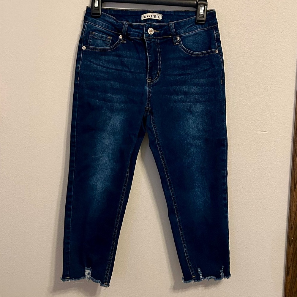 LUVAMI Women’s Denim Capris, LIKE NEW, Size Small